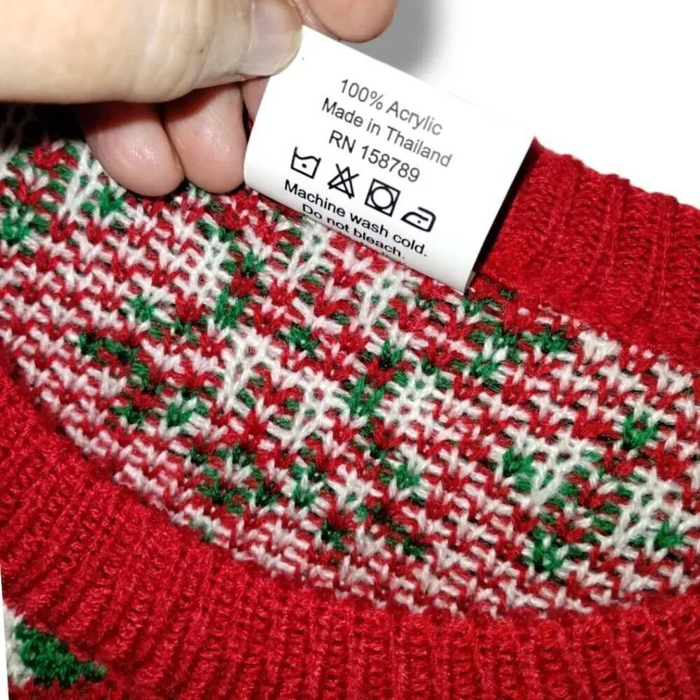 Oh My Sweater‎ Unisex Sz Medium Christmas Ugly Vacation Reindeer Mating